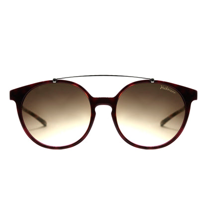 Hickmann HI 9016 G23 Marrom Mesclado e Prata Marrom Degradê - Lente - 5, 3 cm  - Sol