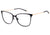 Óculos de Grau Hickmann Hi 1034 09Cs Preto Fosco E Dourado Brilho - Lente 5,4 Cm