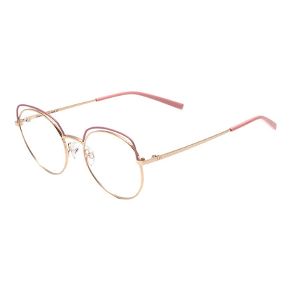 Hickmann Hi 1057 04B Prata Brilho e Rosa Fosco Lente 5,2 Cm - Grau