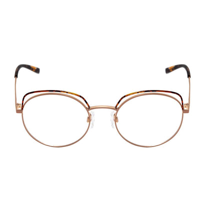 Hickmann Hi 1057 05A Dourado Brilho Lente 5,2 Cm  - Grau