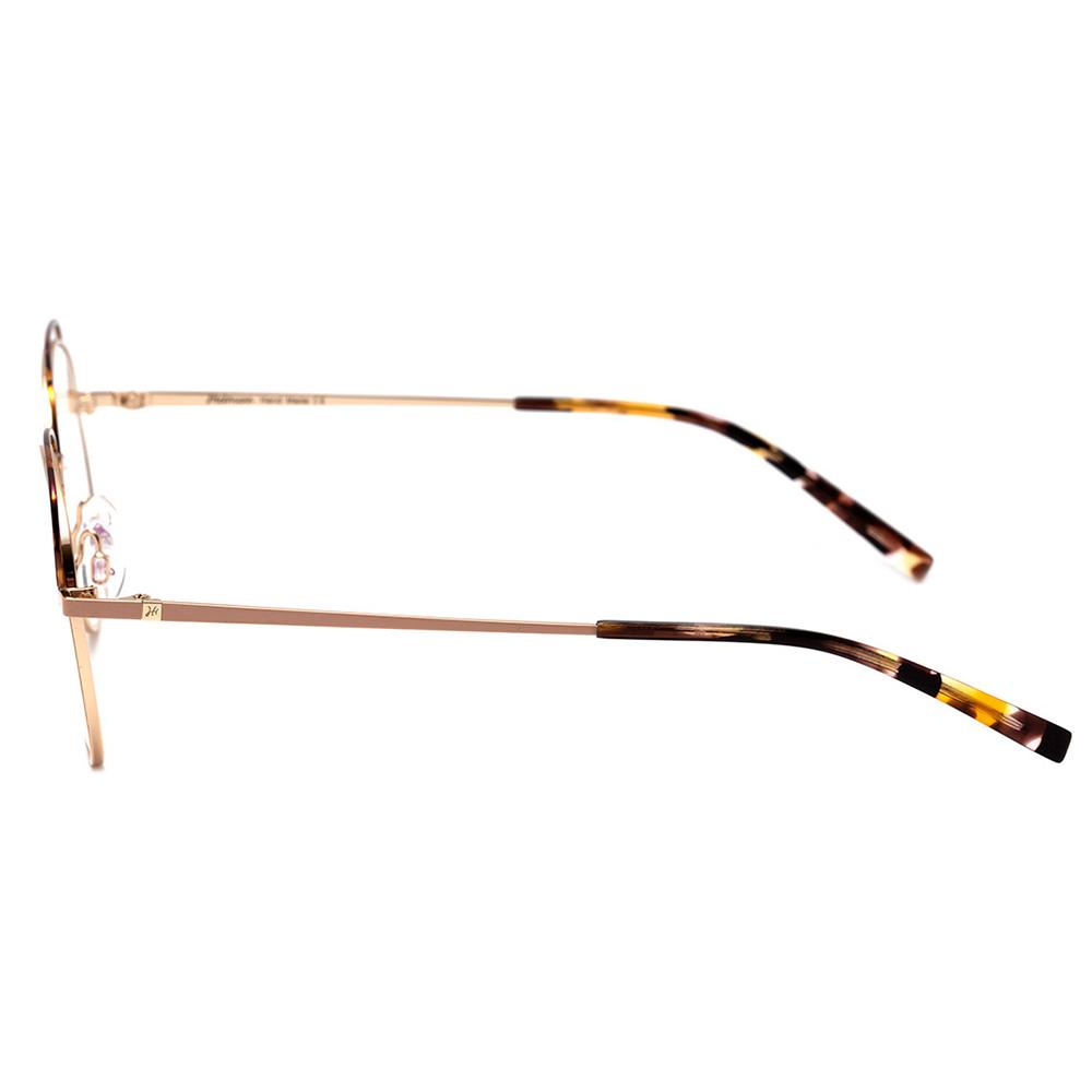 Hickmann Hi 1057 05A Dourado Brilho Lente 5,2 Cm  - Grau