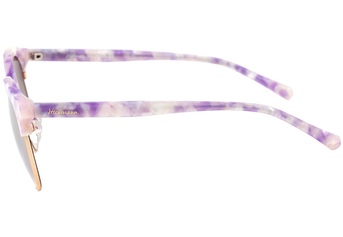 Hickmann HI 3026 G22 Marmorizado Roxo Brilho / Rosa Degradê Espelhado - 55 mm