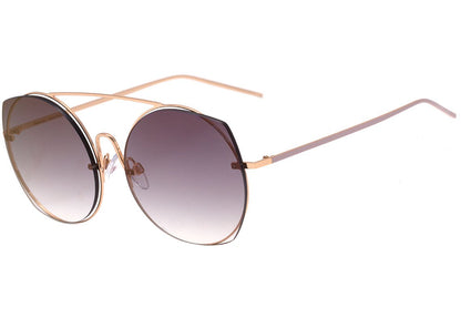Óculos de Sol Hickmann Hi 3067 04A Dourado Brilho/ Rosa Espelhado Degradê 56 mm
