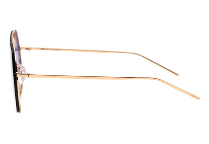 Óculos de Sol Hickmann Hi 3067 04A Dourado Brilho/ Rosa Espelhado Degradê 56 mm
