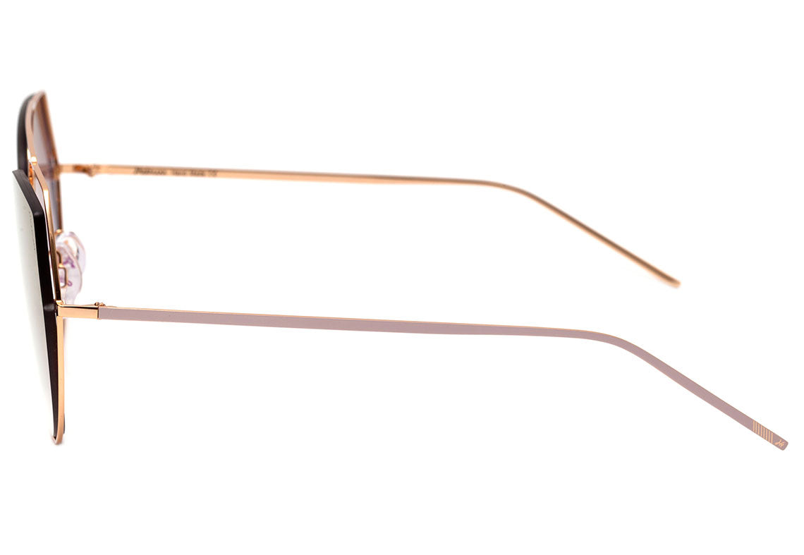 Óculos de Sol Hickmann HI 3068 04B Dourado Brilho / Roxo Degradê Espelhado - Lente 5,8 cm
