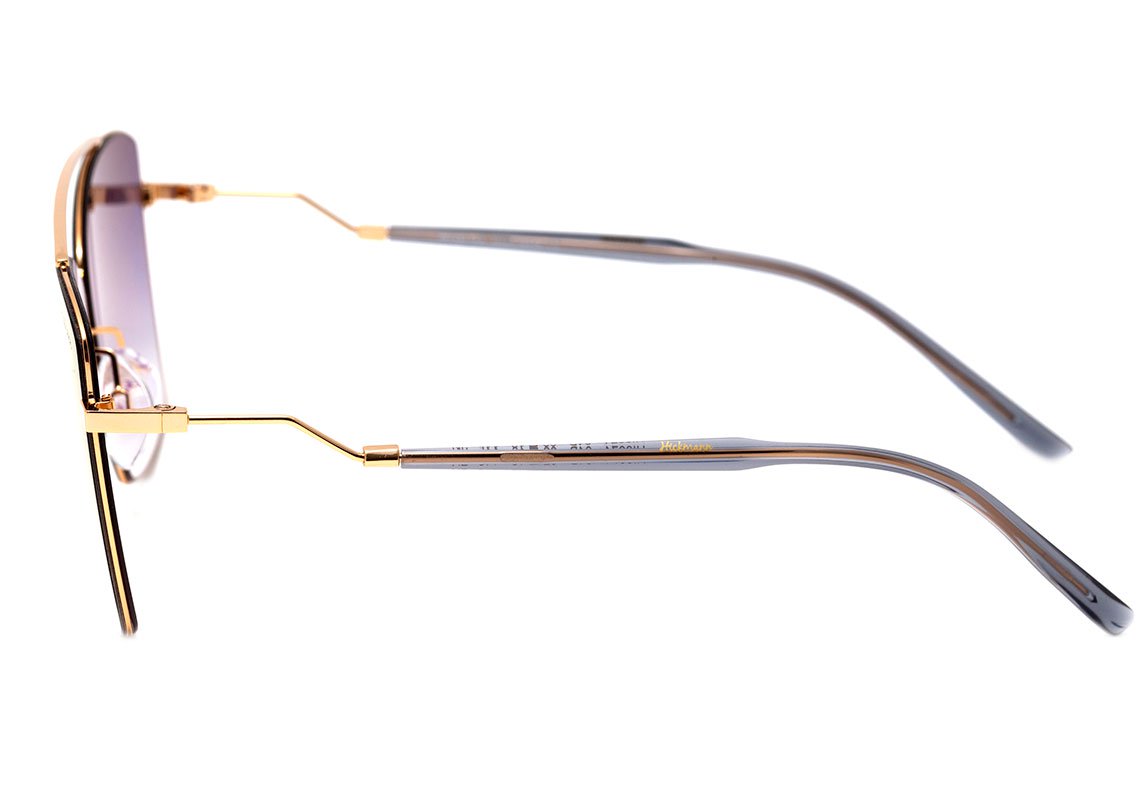 Hickmann HI 3074 04B Dourado Brilho / Rosa Espelhado Degradê - 62 mm  - Sol