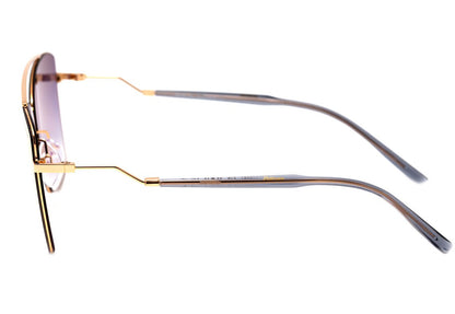 Hickmann HI 3074 04B Dourado Brilho / Rosa Espelhado Degradê - 62 mm  - Sol