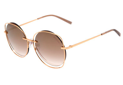 Óculos de Sol Hickmann Hi 3078 04A Dourado Brilho/ Dourado Degradê Espelhado Lente 5,7 Cm
