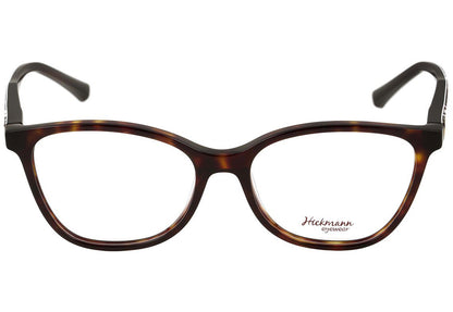 Óculos de Grau Hickmann Hi 6038 G21 Marrom Mesclado E Estampado Floral Brilho - 54 mm