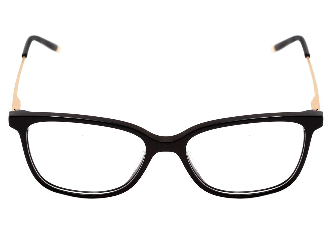 Óculos de Grau Hickmann HI 6048  A01 Preto E Dourado Brilho - 55 mm