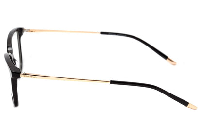 Óculos de Grau Hickmann HI 6048  A01 Preto E Dourado Brilho - 55 mm
