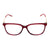 Óculos de Grau Hickmann HI 6048 C06 Vermelho E Dourado Brilho - Lente 5,5 Cm