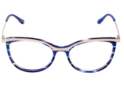 Hickmann HI 6108 A01 Preto e Dourado Brilho - 53 mm E02 Azul Mesclado E Prata Brilho 52 mm  - Grau