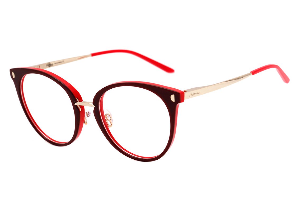 Óculos de Grau Hickmann HI 6131 H02 Vermelho Brilho - 54 mm