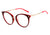 Óculos de Grau Hickmann HI 6131 H02 Vermelho Brilho - Lente 5,4 cm