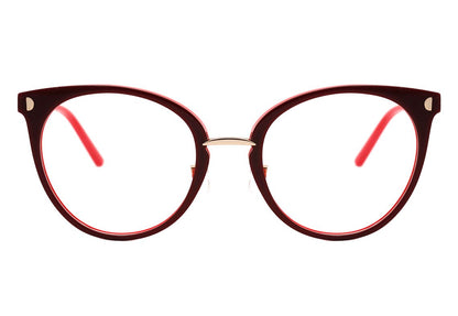 Óculos de Grau Hickmann HI 6131 H02 Vermelho Brilho - 54 mm