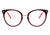 Óculos de Grau Hickmann HI 6131 H02 Vermelho Brilho - Lente 5,4 cm