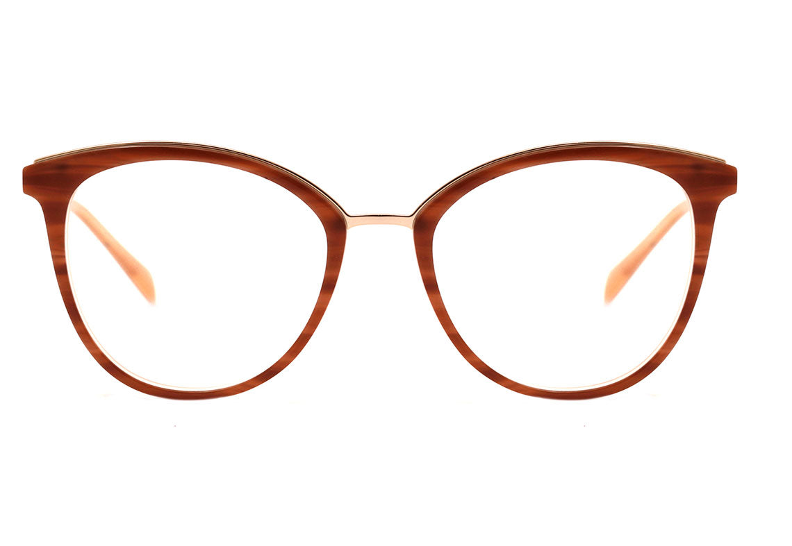 Hickmann HI 6133 B E04 Marrom Mesclado Brilho - Lente 5,3 cm