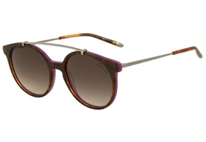 Hickmann HI 9016 G23 Marrom Mesclado e Prata Marrom Degradê - Lente - 5, 3 cm  - Sol