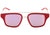 Hickmann HI 9018 D01 Vermelho e Dourado Brilho / Rosa Espelhado - Lente 4,9 cm  - Sol