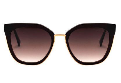 Óculos de Sol Hickmann Hi 9079 E01 Marrom Brilho/ Marrom Degradê 54 mm