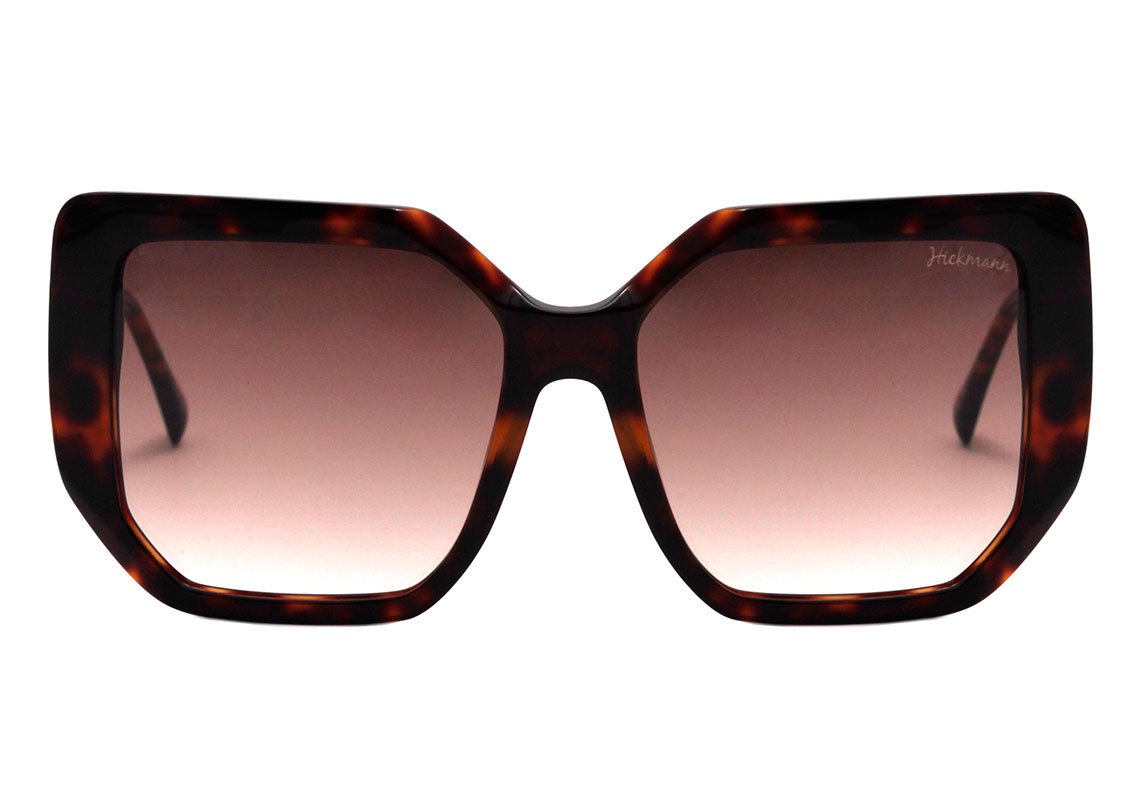 Óculos de Sol Hickmann Hi 9085 G21 Marrom Mesclado Brilho/ Marrom Degradê 56 mm
