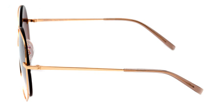 Óculos de Sol Hickmann Hi 3078 04A Dourado Brilho/ Dourado Degradê Espelhado Lente 5,7 Cm