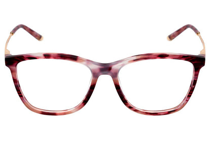 Óculos de Grau Ana Hickmann Ah 6269 Ana Hickmann Ah 6269 E03 Vermelho Mesclado E Dourado Brilho - 53 mm