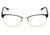 Óculos de Grau Bulget Bg 1568 09A Preto Fosco E Dourado Brilho - Lente 5,5 Cm