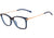 Óculos de Grau Bulget Bg 4112 C04 Azul E Cinza Translúcido Brilho - Lente 5,5 Cm
