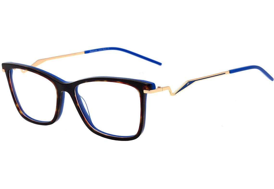Hickmann HI 6100 G22 Marrom Mesclado e Azul Brilho - 54 mm  - Grau