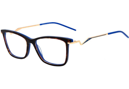Hickmann HI 6100 G22 Marrom Mesclado e Azul Brilho - 54 mm  - Grau