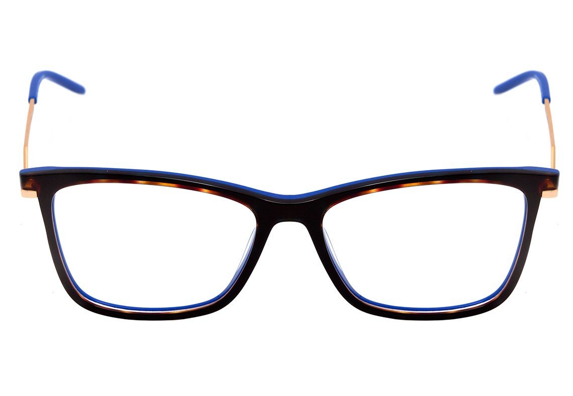 Hickmann HI 6100 G22 Marrom Mesclado e Azul Brilho - 54 mm  - Grau
