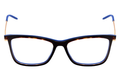 Hickmann HI 6100 G22 Marrom Mesclado e Azul Brilho - 54 mm  - Grau