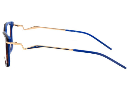 Hickmann HI 6100 G22 Marrom Mesclado e Azul Brilho - 54 mm  - Grau