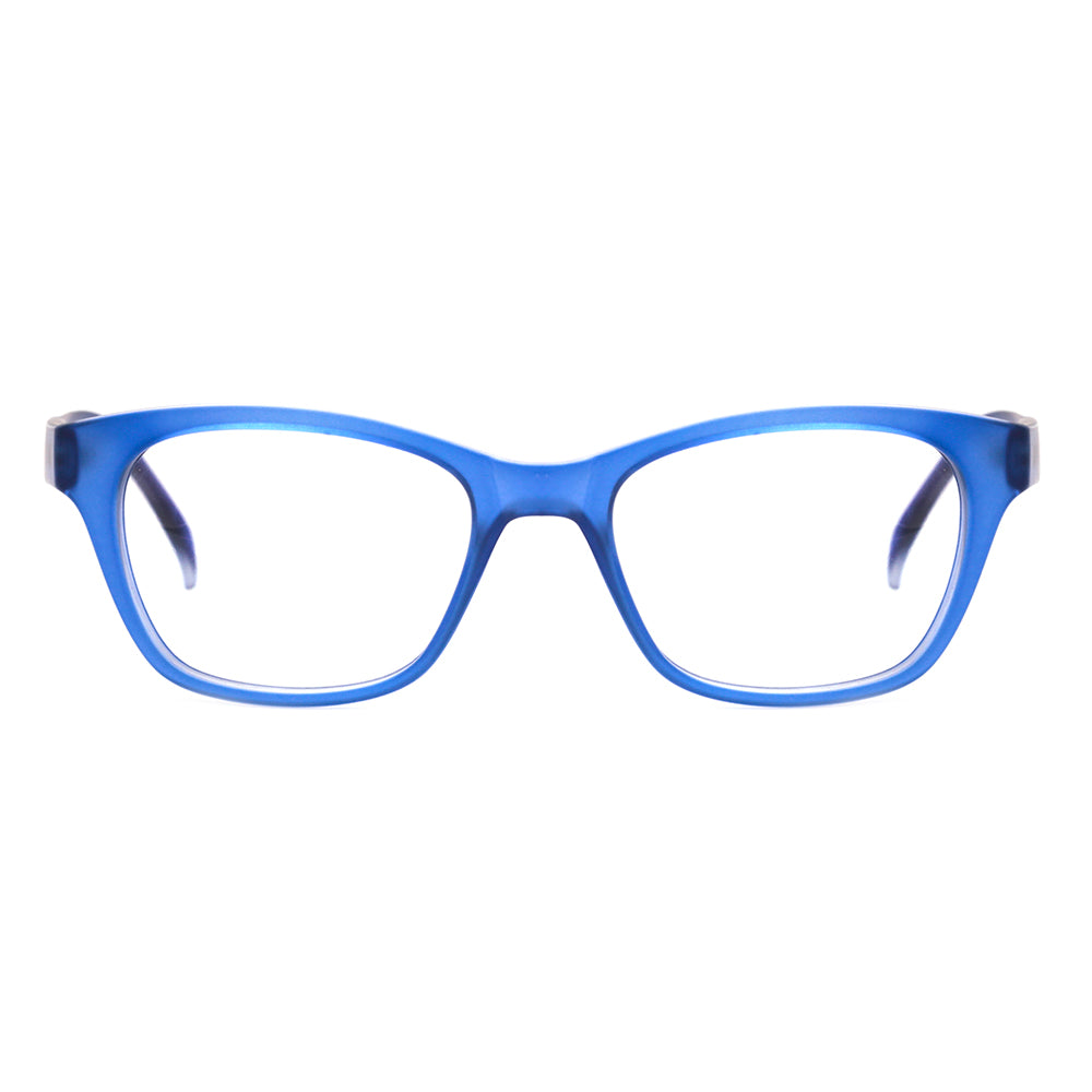 Óculos Secret 053 Matte Glassy Blue Lente 4,9 cm  - Grau