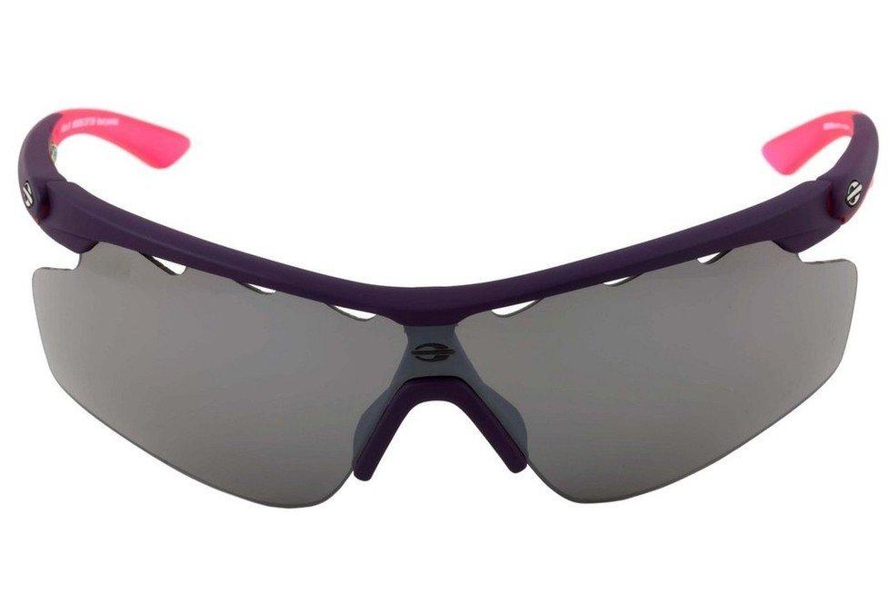 Óculos de Sol Mormaii Athlon III Roxo e Rosa Fosco / Preto Espelhado - Lente 16,1 cm
