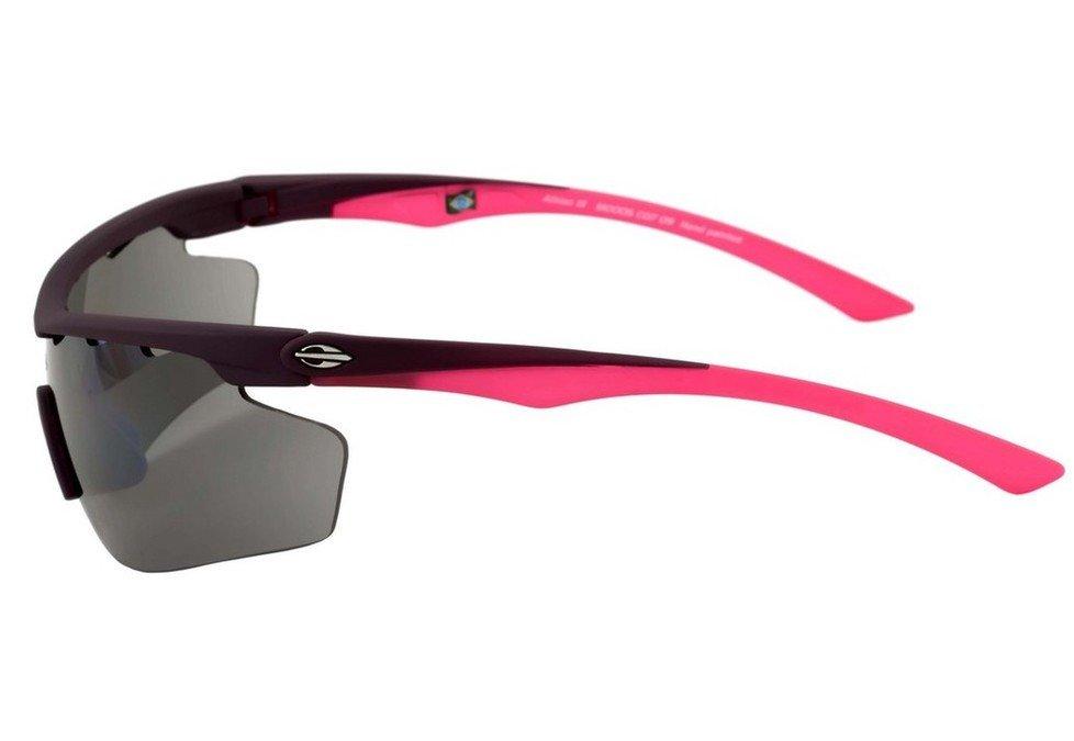 Óculos de Sol Mormaii Athlon III Roxo e Rosa Fosco / Preto Espelhado - Lente 16,1 cm
