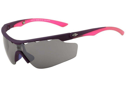 Óculos de Sol Mormaii Athlon III Roxo e Rosa Fosco / Preto Espelhado - Lente 16,1 cm
