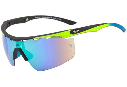 Mormaii Athlon IV Preto e Verde Fosco / Verde e Azul Espelhado - Lente 16,8 cm  - Sol