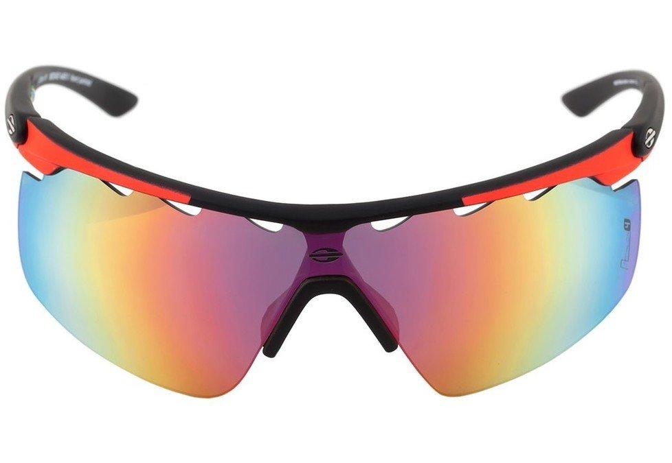 Mormaii Athlon IV Preto e Vermelho Fosco / Vermelho e Amarelo Espelhado - Lente 16,8 cm  - Sol