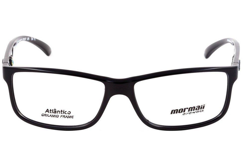 Óculos de Grau Mormaii Atlântico Preto Brilho - Lente 5,7 cm