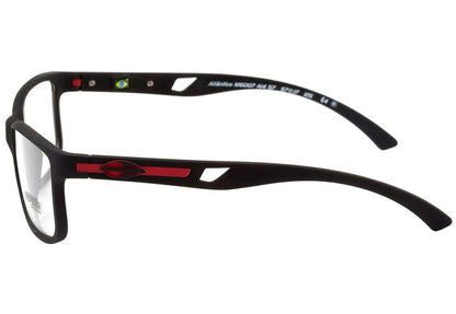 Mormaii Atlântico Preto e Vermelho Fosco - Lente 5,7 cm  - Grau