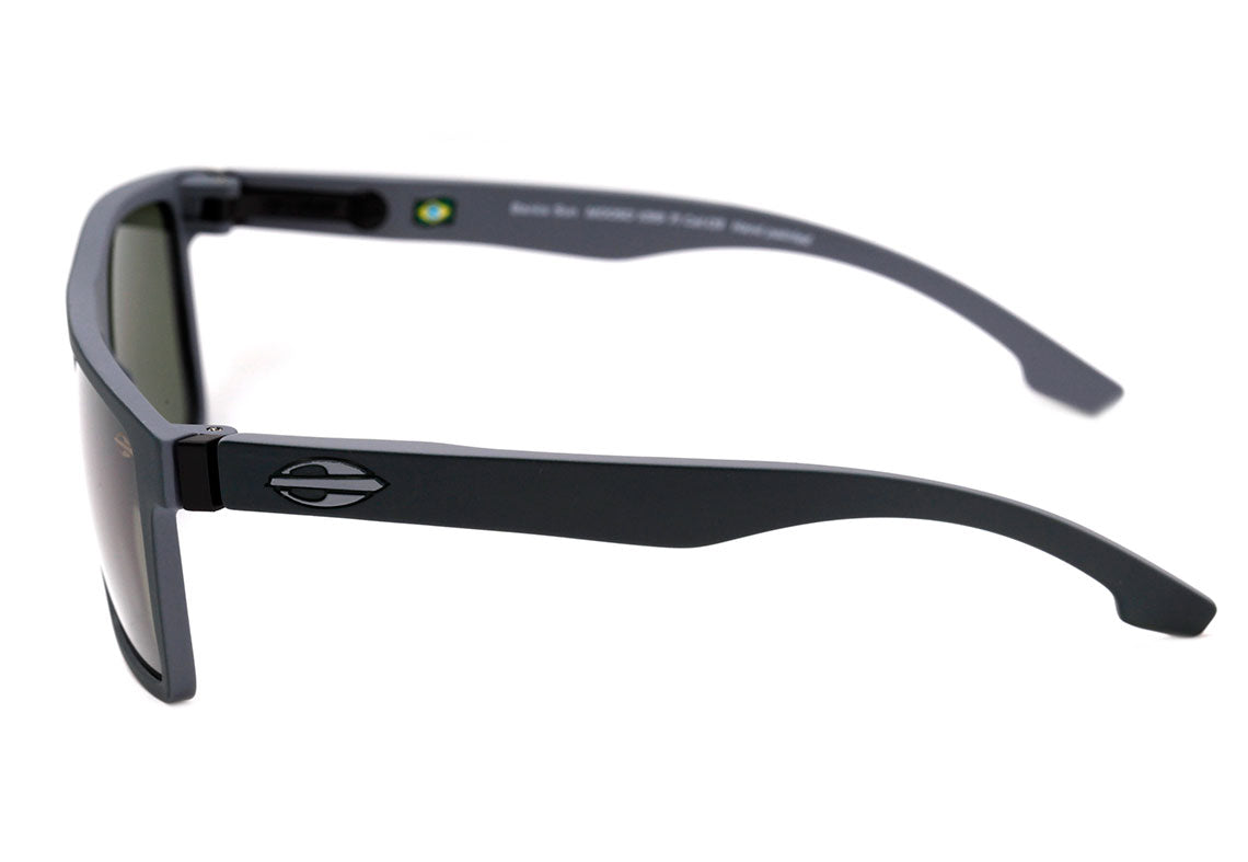 Óculos de Sol Mormaii Banks Cinza e Verde Fosco / Verde G15 Unico - Lente 5,4 cm