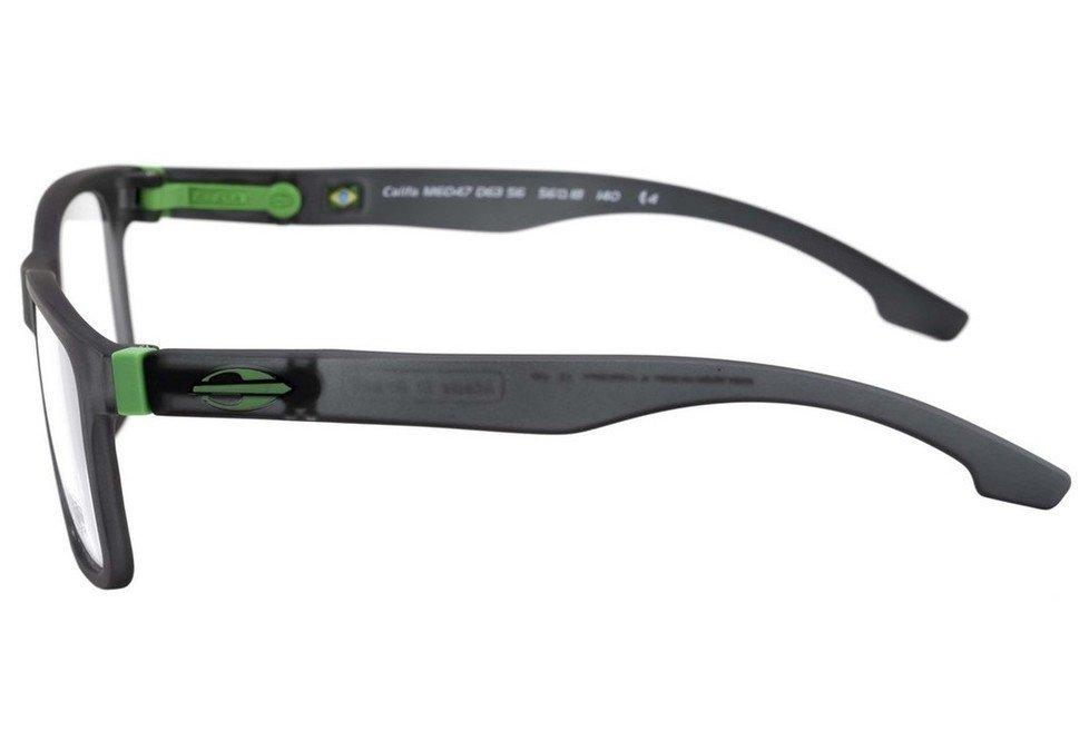 Óculos de Grau Mormaii Califa Flexxxa Cinza e Verde Fosco - Lente 5,6 cm