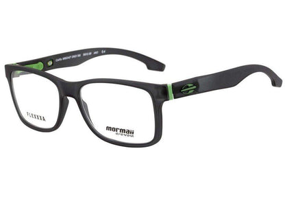 Óculos de Grau Mormaii Califa Flexxxa Cinza e Verde Fosco - Lente 5,6 cm