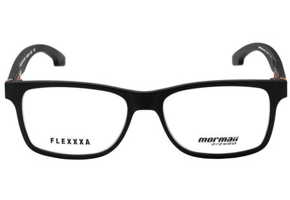Óculos de Grau Mormaii Califa Flexxxa Preto E Laranja Fosco - Lente 5,6 Cm