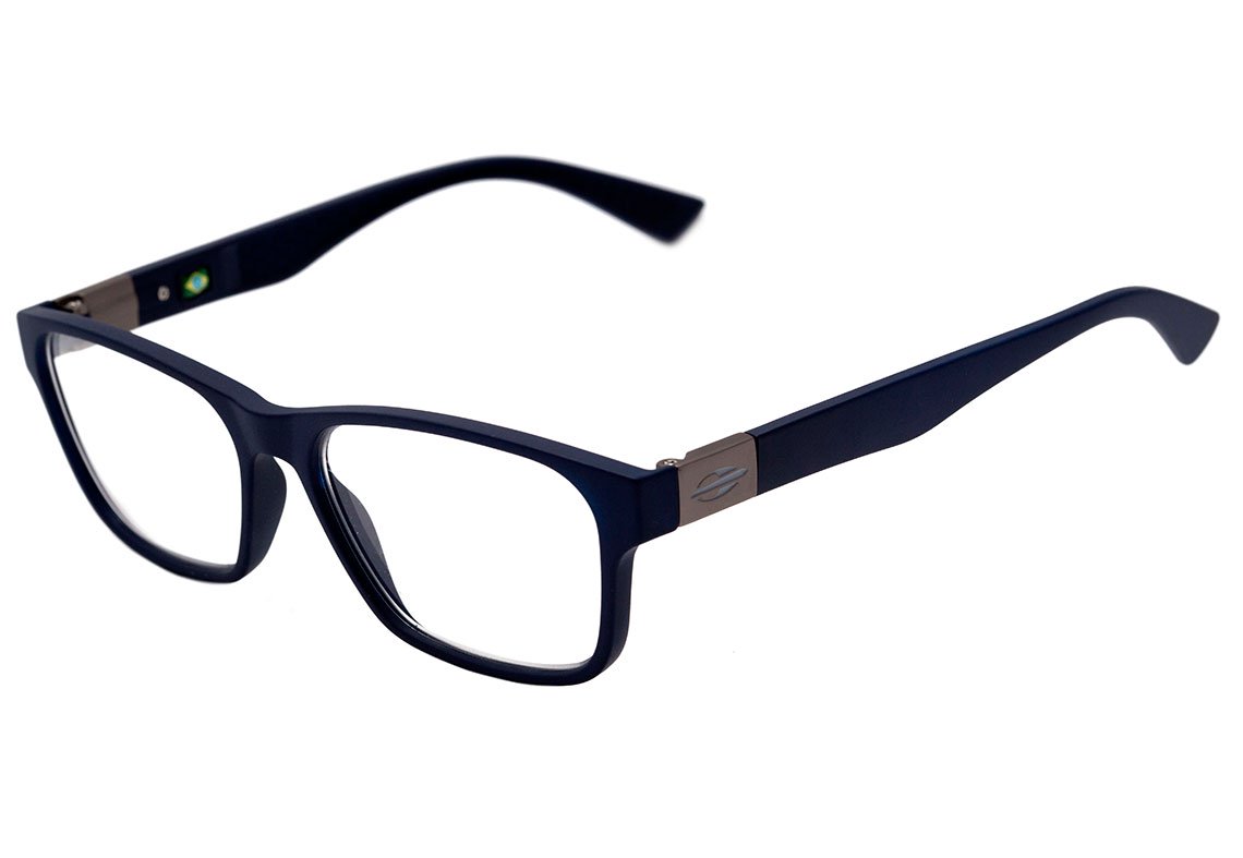 Óculos de Grau Mormaii Dhaka Azul Fosco - Lente 5,4 cm