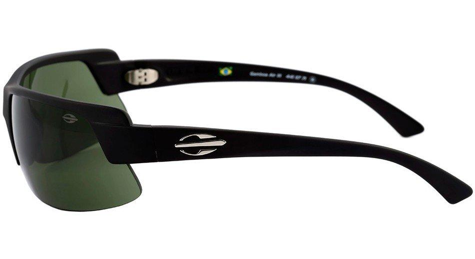 Óculos de Sol Mormaii Gamboa Air III Preto Fosco / Verde G-15 - Lente 6,5 cm