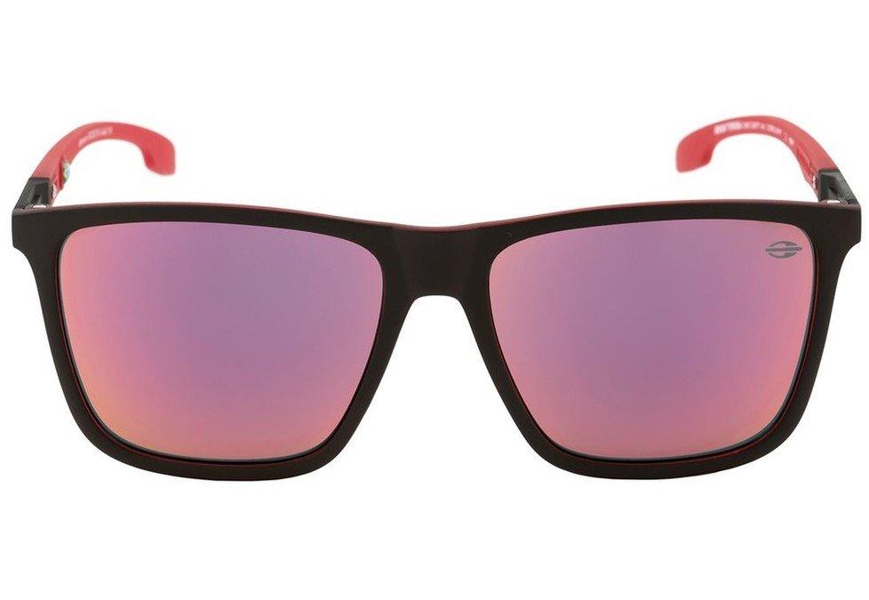 Óculos de Sol Mormaii Hawaii Preto E Vermelho Fosco/ Vermelho Espelhado